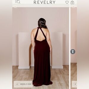 Made-to-order Revelry Tory Bridesmaids dress - velvet - size 12